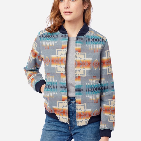 Pendleton Multicolor Patterned Bomber Jacket - Picture 5 of 7